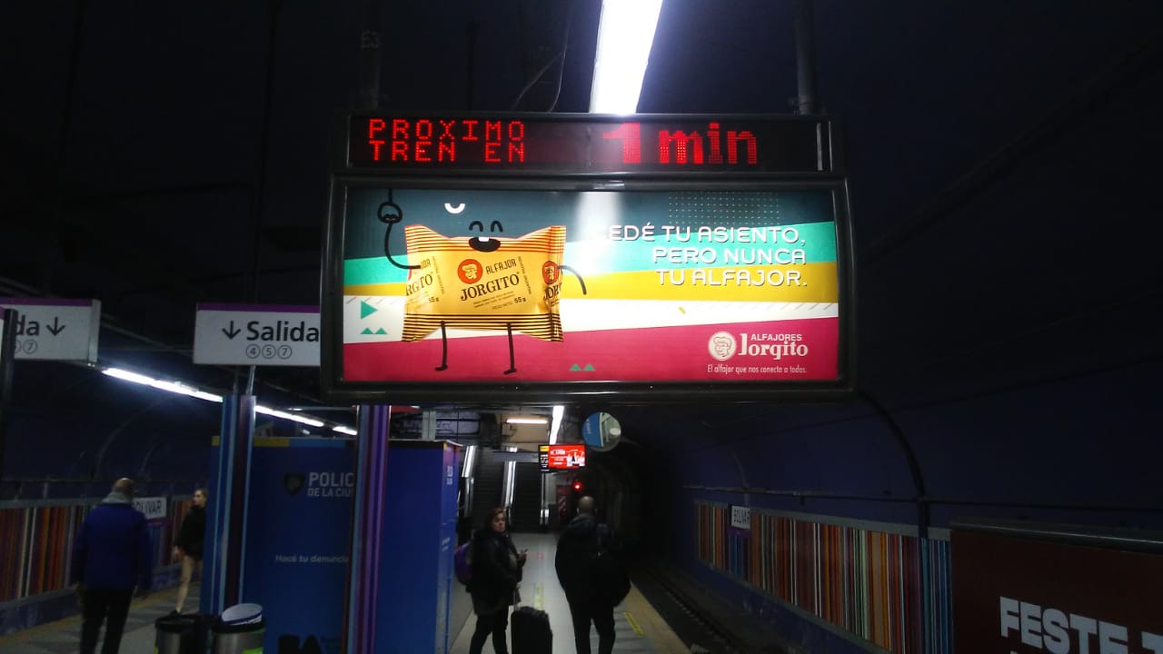 Indicador de Andén - Subte