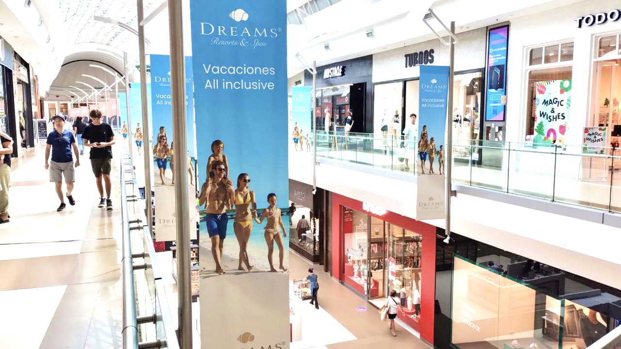 Banner Luminaria - Shopping